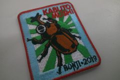 カブトムシのオリジナル刺繡ワッペン。ししゅう屋HONESTの制作事例。