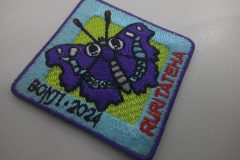 ルリタテハのオリジナル刺繡ワッペン。ししゅう屋HONESTの制作事例。