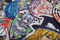女の子のキャラクターが刺繍されたオリジナル刺繡ワッペン集。
