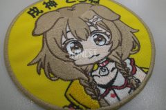 女の子のキャラクターを刺繡した、オリジナル刺繡ワッペンの制作実績のアップ。