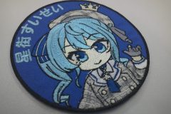 縫い方の違いによる変化で、キャラクターの可愛さをしっかりと表現したオリジナル刺繡ワッペン。