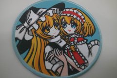 アクアブルーを基礎とした、キャラクターデザインにプリントワッペンの制作事例。