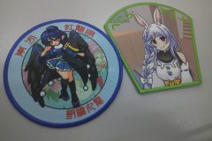 サブリックスブレードを使用したキャラクターワッペン二種の制作事例。