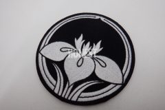和風のモチーフを施したオリジナル刺繍ワッペンの制作見本。