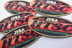 刺繍カラーをふんだんに使用した、凝ったデザイン性が光るボーリング協会のオリジナルロゴ刺繍ワッペンの制作事例。