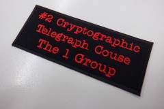 単色でも迫力のある仕上がりのオリジナル刺繡ワッペン。