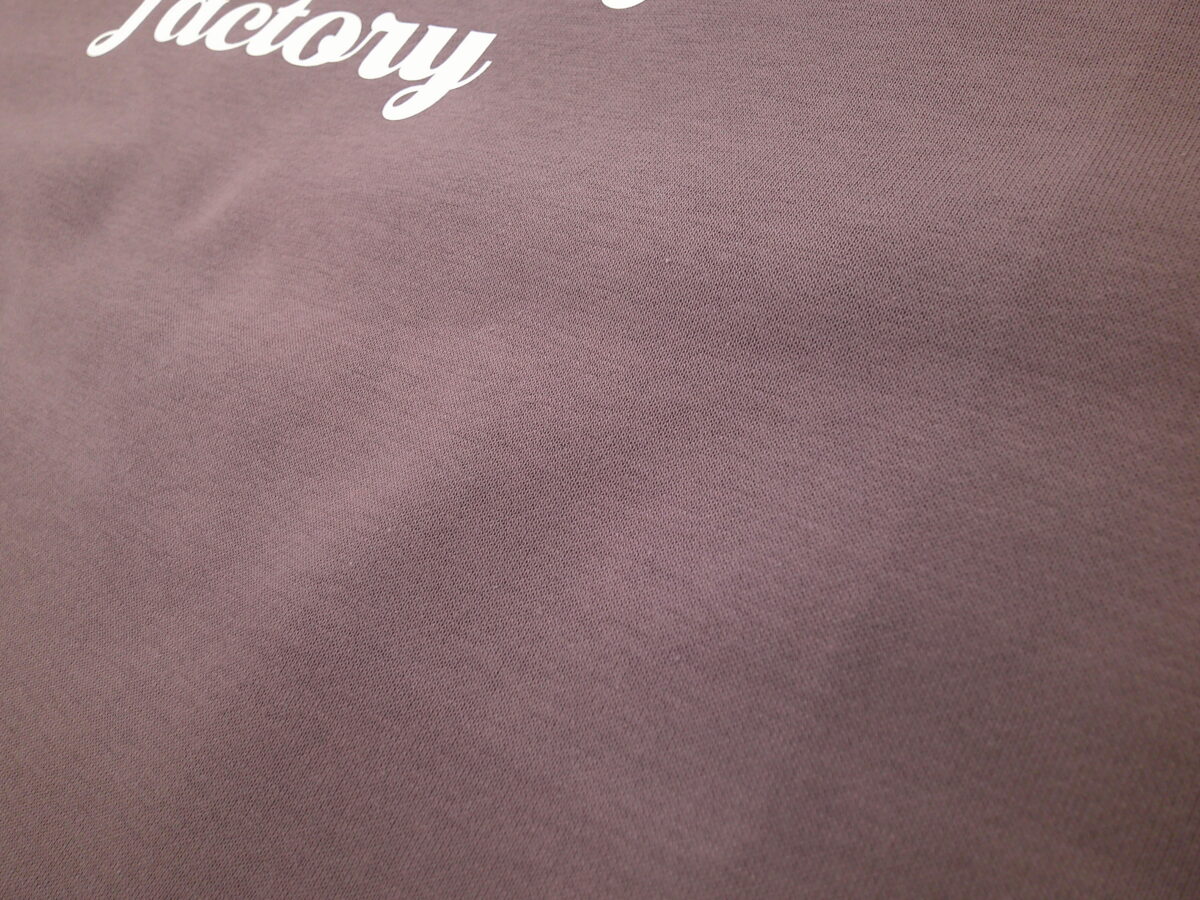 転写プリントのプレス痕。