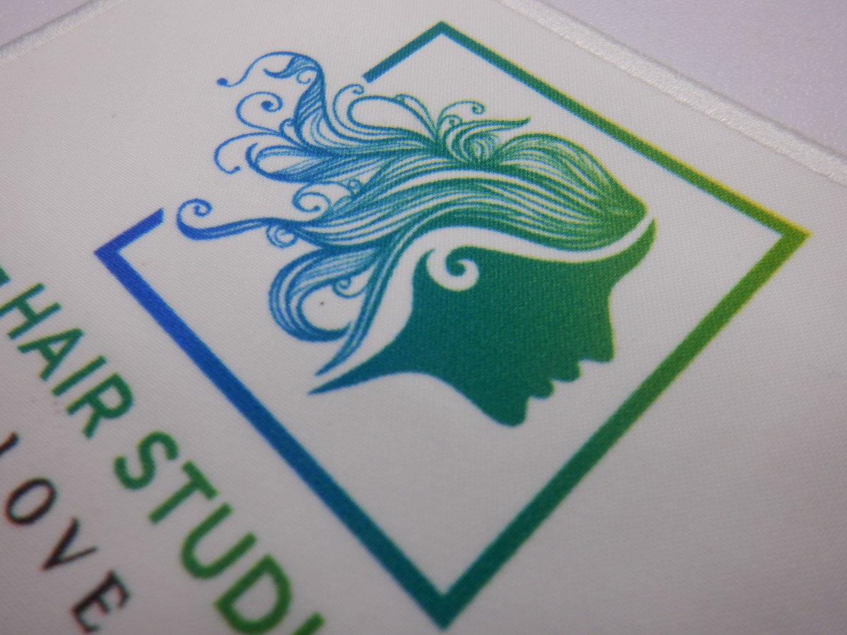 上品なグラデーションを見事に表現したプリントワッペンの作品事例。