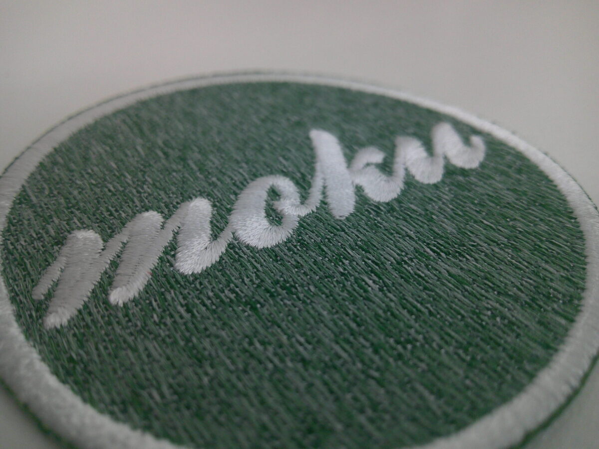 刺繍ワッペン生地:Pエンブロン(M2009杢グリーン)