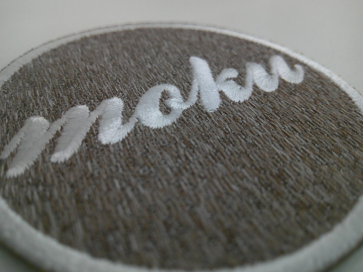 刺繍ワッペン生地:Pエンブロン(杢茶M2015)