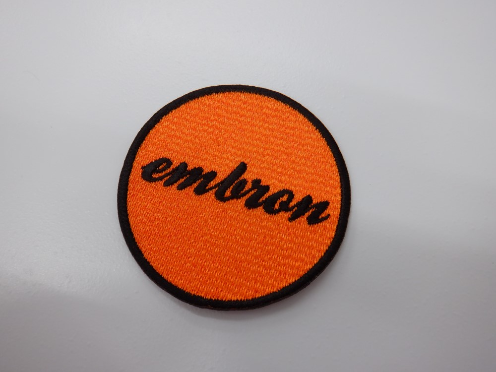 刺繍ワッペン生地:Pエンブロン(81013オレンジ)