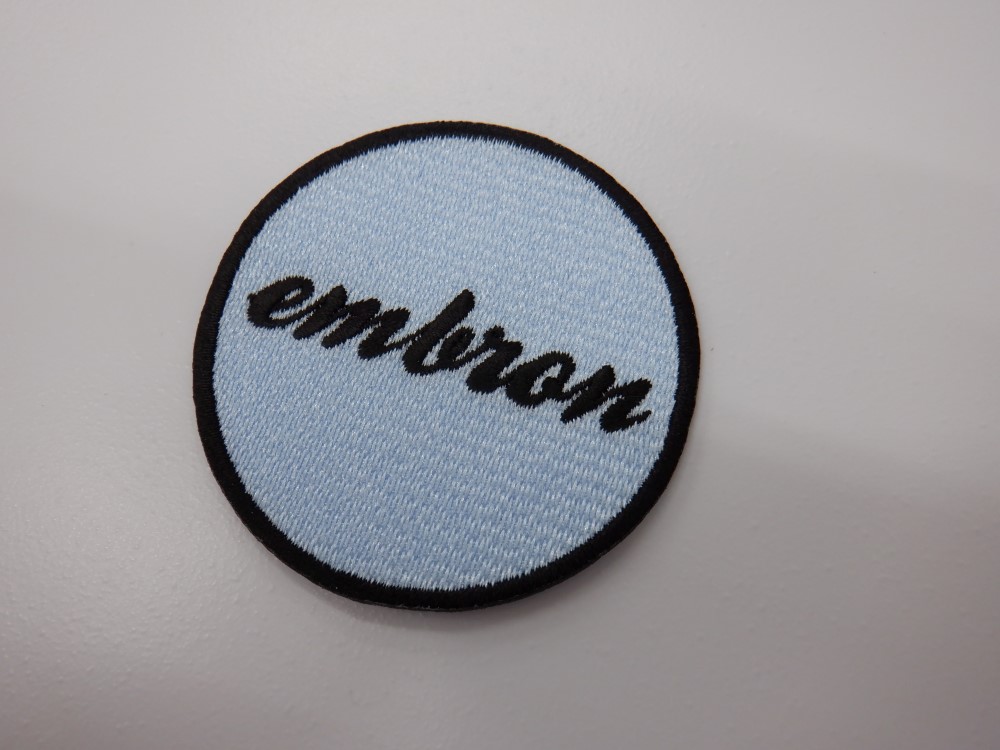 刺繍ワッペン生地:Pエンブロン(82001薄サックス)