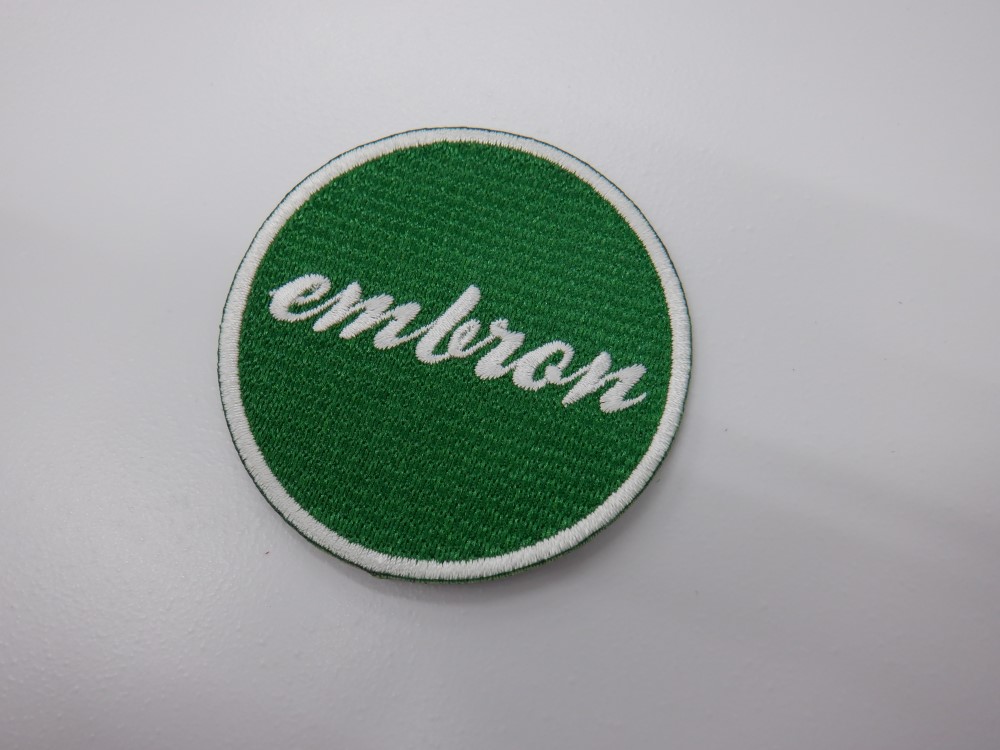 刺繍ワッペン生地:Pエンブロン82009グリーン)