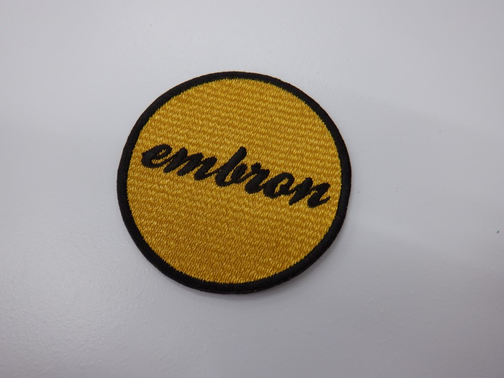 刺繍ワッペン生地:Pエンブロン(82013黄土)