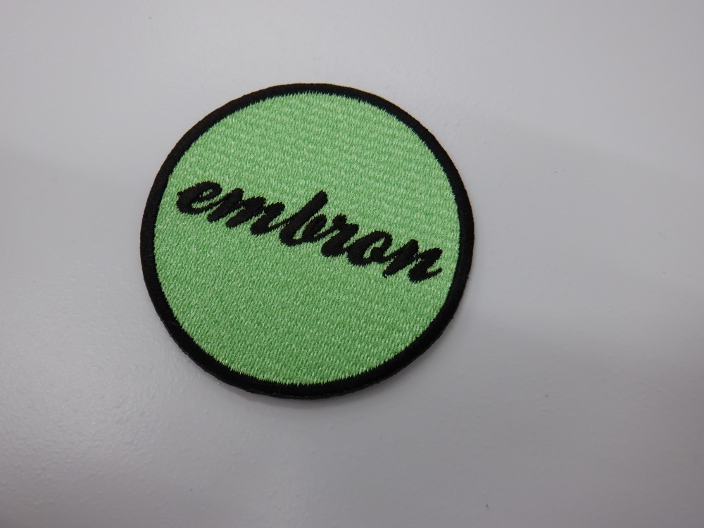 刺繍ワッペン生地:Pエンブロン82021薄緑)