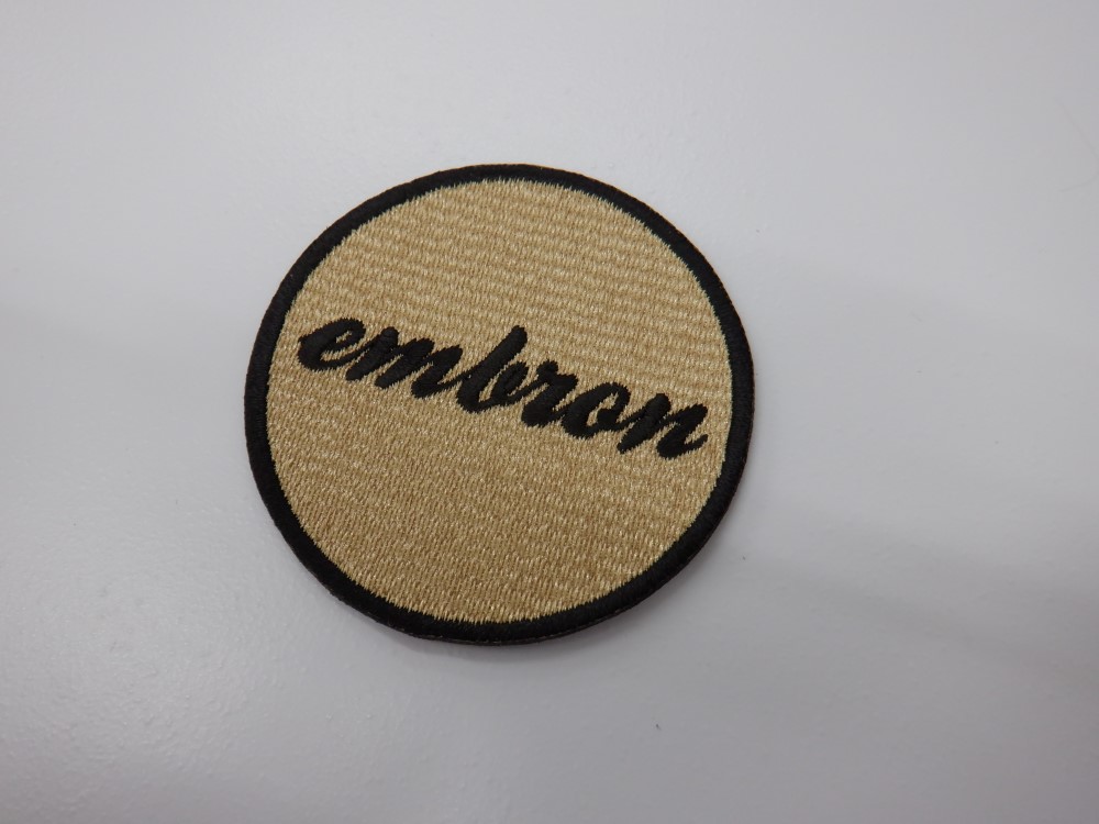 刺繍ワッペン生地:Pエンブロン(82023サンドベージュ)