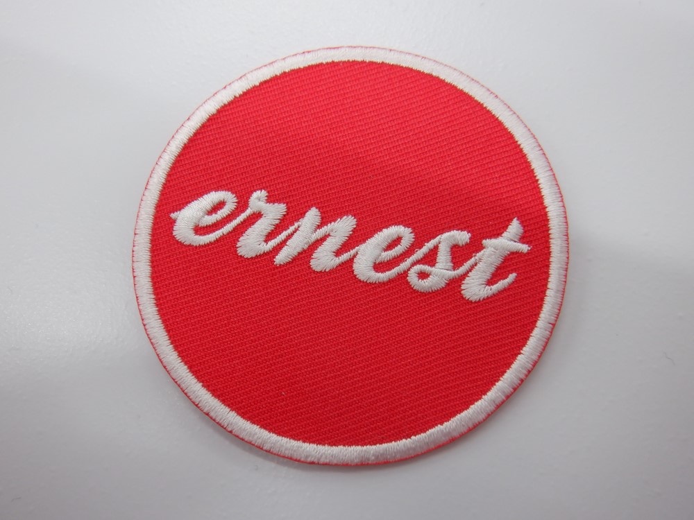 刺繍ワッペン生地:アーネストツイル(7赤)