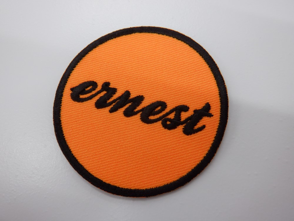 刺繍ワッペン生地:アーネストツイル(11オレンジ)