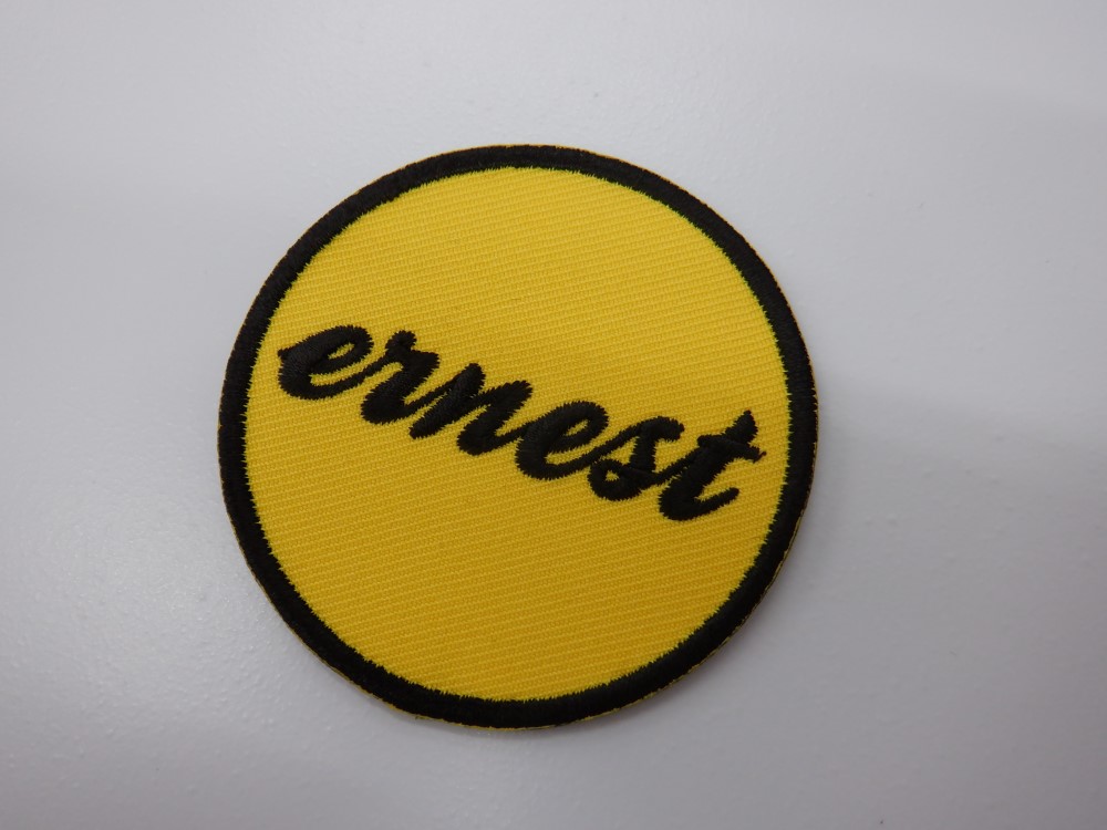 刺繍ワッペン生地:アーネストツイル(15黄)