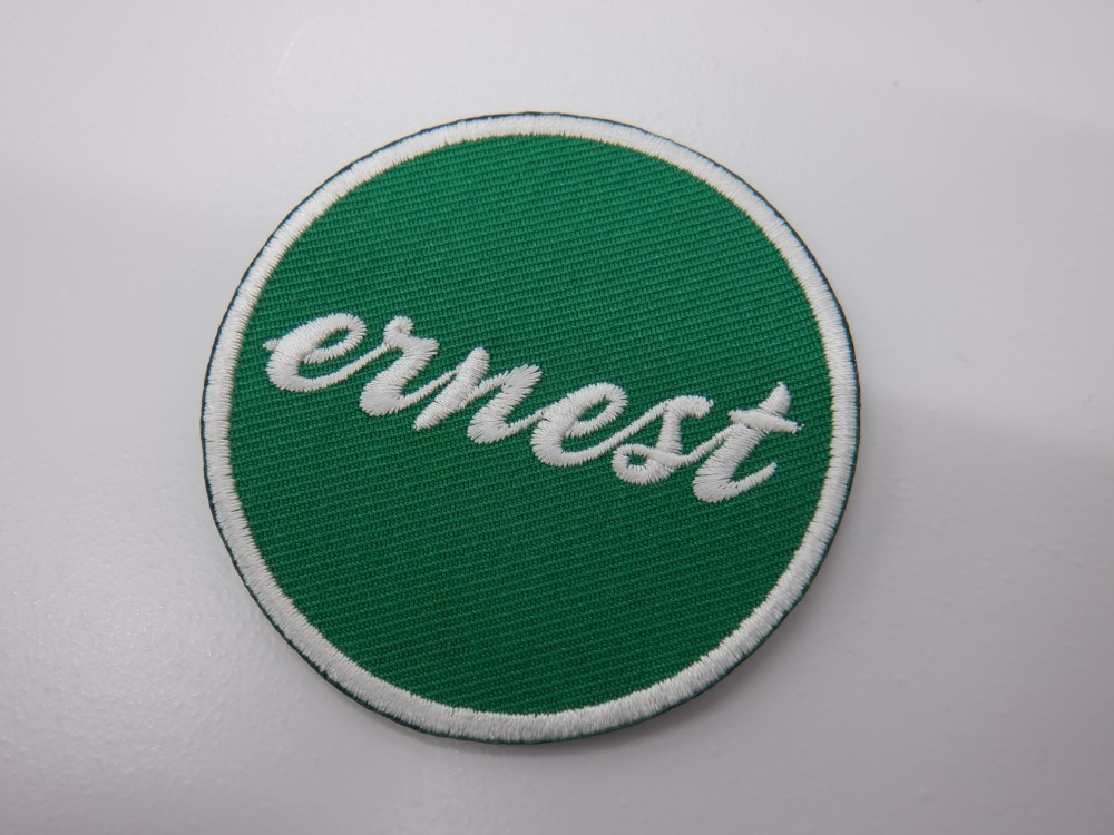 刺繍ワッペン生地:アーネストツイル(26グリーン)