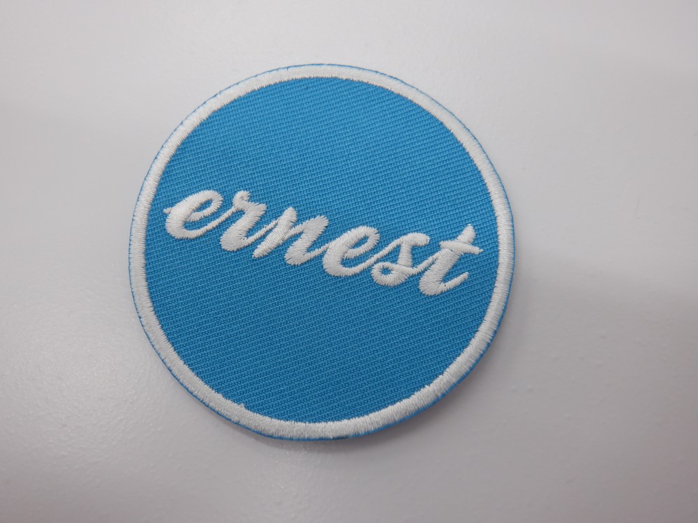 刺繍ワッペン生地:アーネストツイル(31ターコイズ)