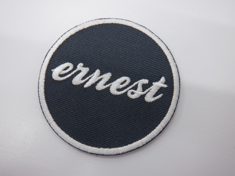 刺繍ワッペン生地:アーネストツイル(40ダークグレー)