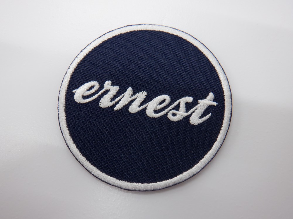 刺繍ワッペン生地:アーネストツイル(41濃紺)