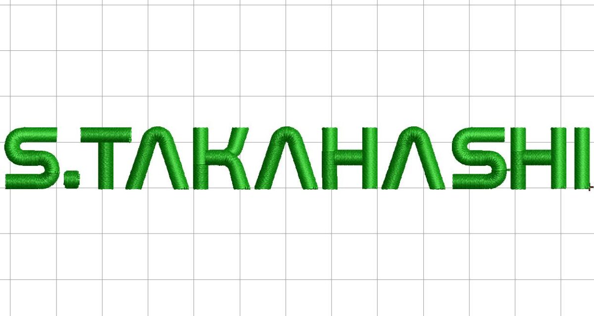 刺繍用新書体:Lazer