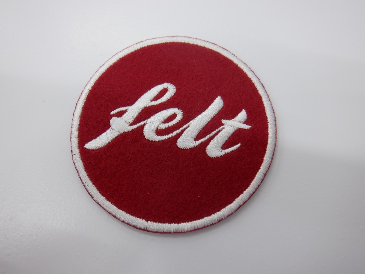 刺繍ワッペン生地:サンフェロンフェルト(118エンジ)