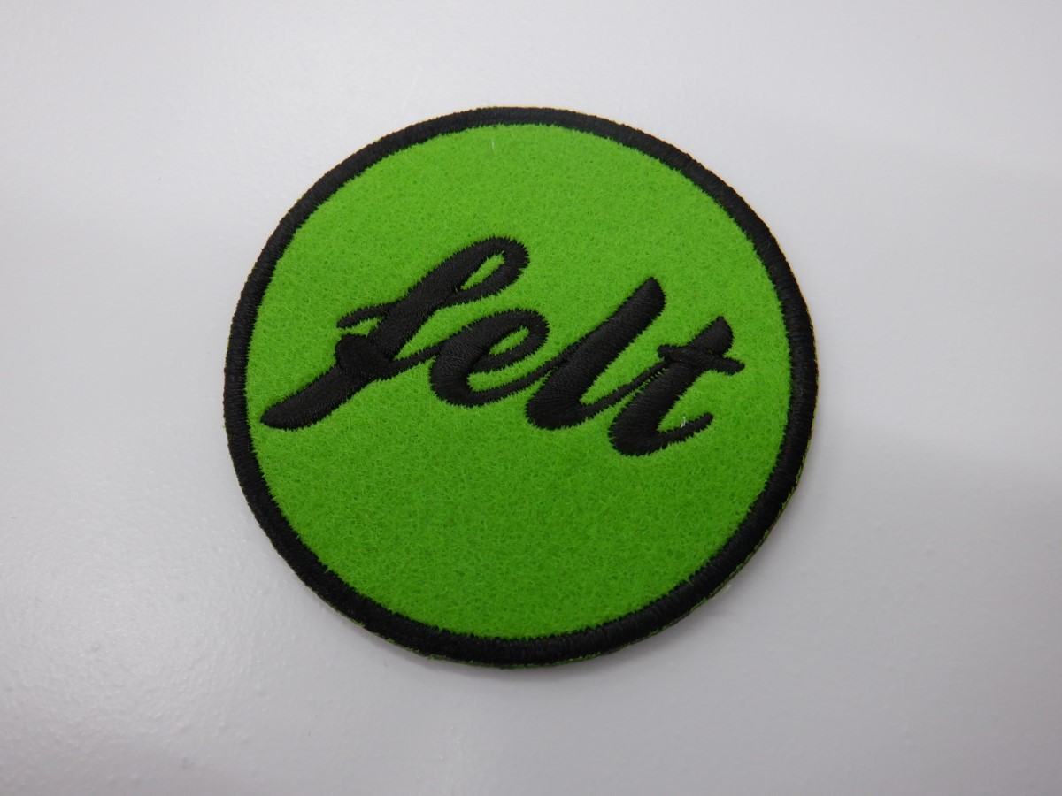 刺繍ワッペン生地:サンフェロンフェルト(450若草)