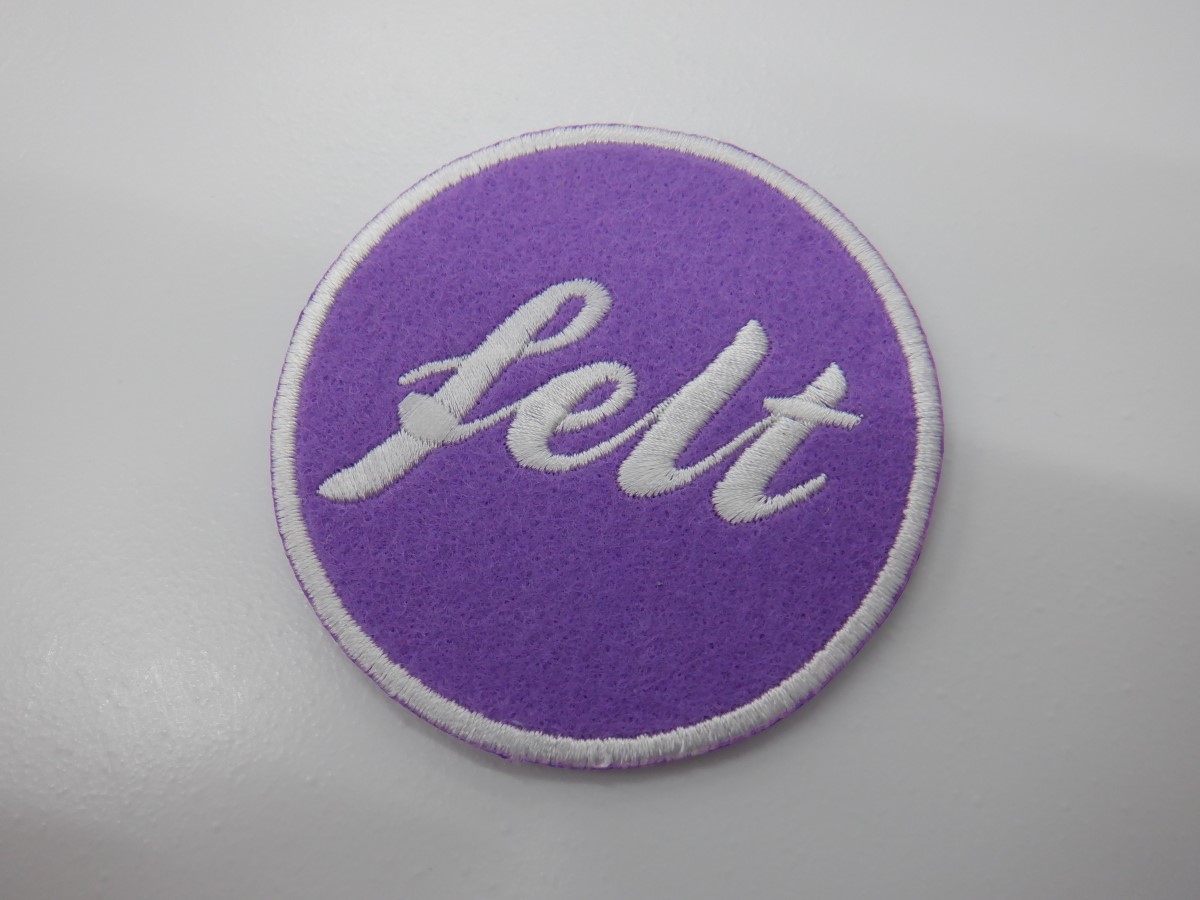 刺繍ワッペン生地:サンフェロンフェルト(663バイオレット)